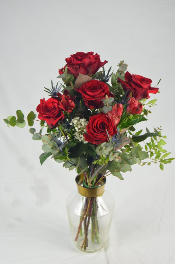 Rosas y Alstromelia