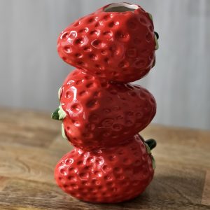 Jarrón fresas cerámica